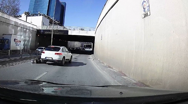 Epilepsi nöbeti geçiren motosiklet sürücüsü ölümlerden döndü