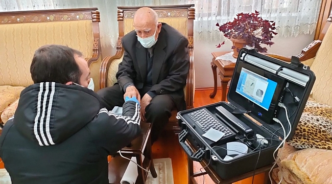 Erciş'te "Adreste Nüfus Hizmeti" ile kimlik başvuruları evden yapılıyor