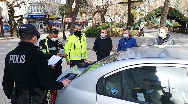 Erdek'te yasağa uymayan 67 kişiye 232 bin TL ceza