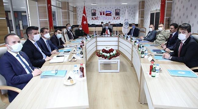 Erzincan'da, İl Güvenlik ve Asayiş Koordinasyon Toplantısı ile Kaymakamlar Toplantısı yapıldı