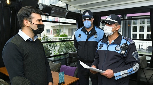 Esenyurt'ta kafe, restoran ve kıraathanelere korona virüs denetimi
