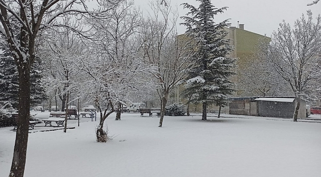 Eskişehir'de dün yazdı bugün kış
