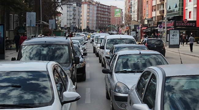 Eskişehir'de hafta sonu trafiği