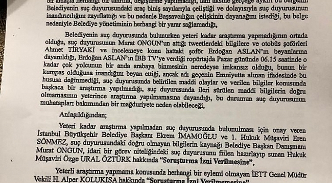 Fazilet durağı yalanına sahte evrak soruşturması