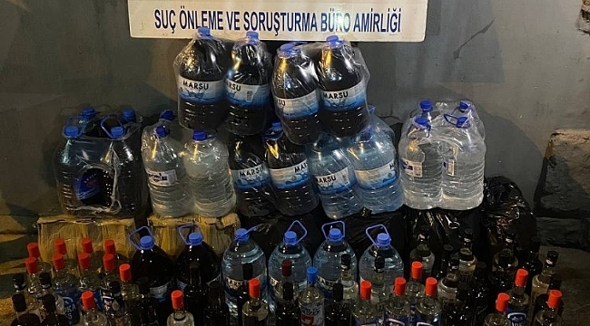 Gaziantep'te 321 litre kaçak alkol ele geçirildi