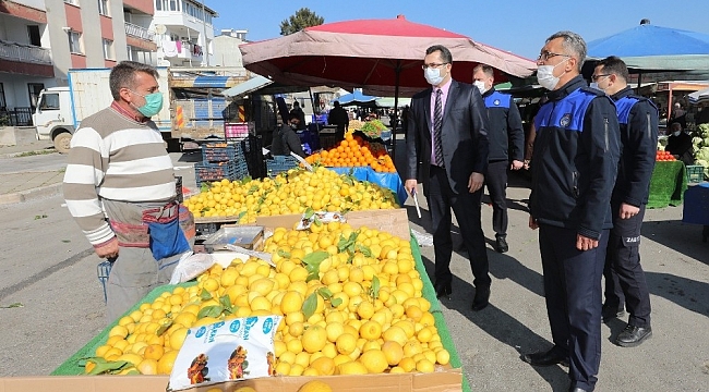 Gaziemir pazarlarında pandemi ve fiyat denetimi