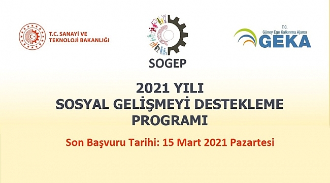 GEKA, SOGEP projeleri için proje önerisi bekliyor