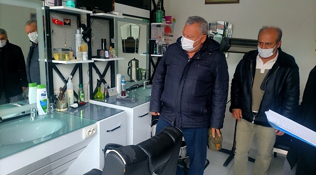 Gölbaşı'nda berberler ve kuaförler denetlendi