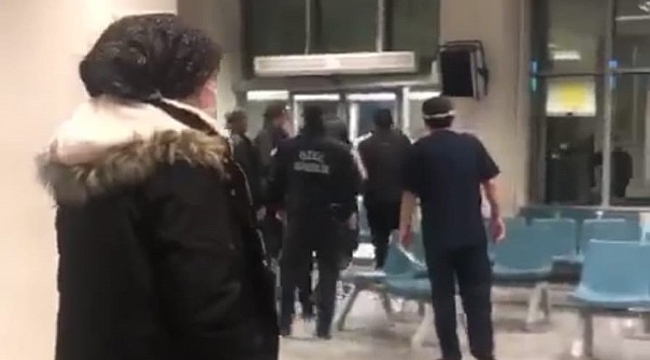 Hasta yakını ile sağlık çalışanı arasındaki tartışma anbean kameralara yansıdı