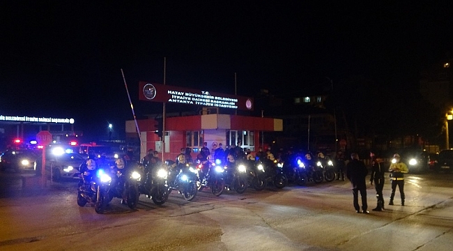 Hatay'da drone destekli sıkı asayiş uygulaması