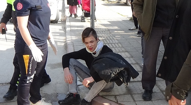 Hem yaralandı hemde ceza yedi