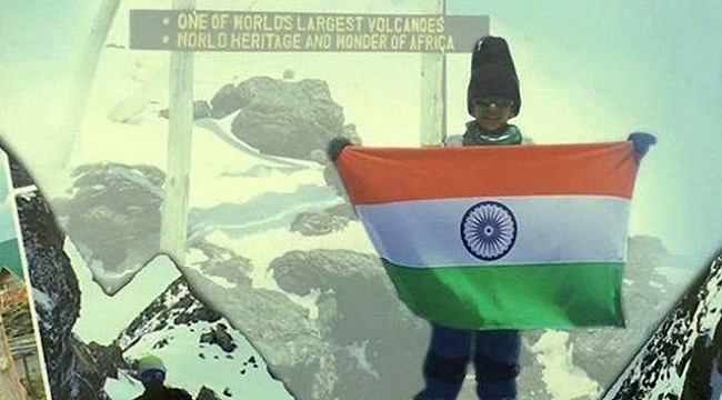 Hintli 7 yaşındaki çocuk Afrika'nın en yüksek dağı Kilimanjaro'ya tırmandı