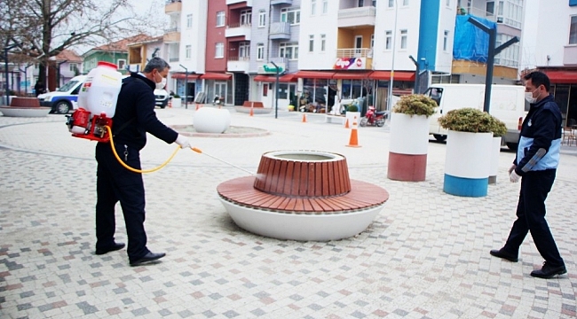 Hisarcık Belediyesinden dezenfekte çalışması