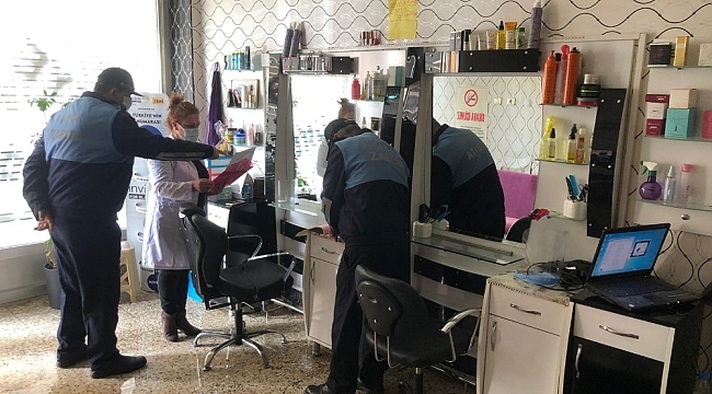 Hüyük'te berber ve kuaför salonlarına dinamik denetim