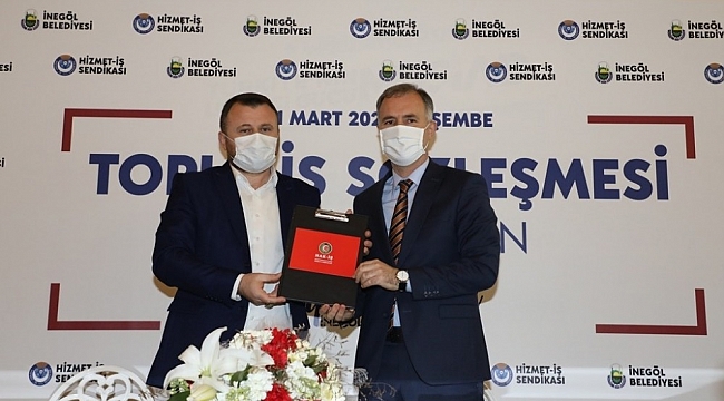İnegöl'de toplu sözleşme sevinci