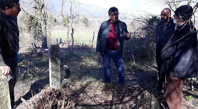 İşçilerin dikkati şehit mezarını gün yüzüne çıkardı