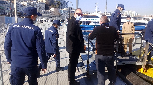 İstanbul Boğazı'nda hizmet veren vapurlarda denetim