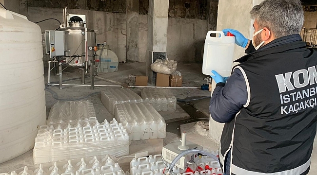 İstanbul'da 5 ton alkol ele geçirildi