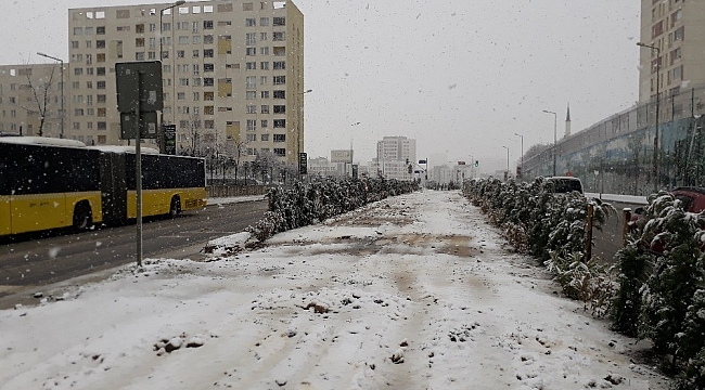 İstanbul'da lapa lapa kar yağışı