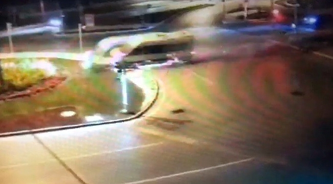 İzmir'de 2 kişinin yaralandığı kazanın güvenlik kamera görüntüleri ortaya çıktı