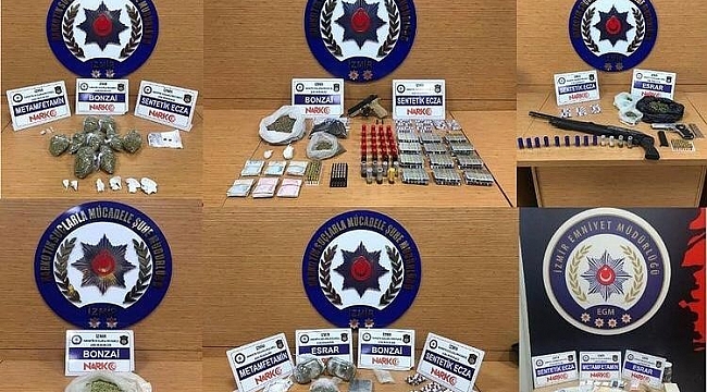 İzmir'de uyuşturucu satıcılarına balyoz gibi inen operasyonlar: 17 tutuklama