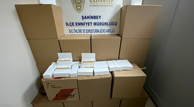 Kaçak tütün mamülleri satışı yapan iş yerine operasyon