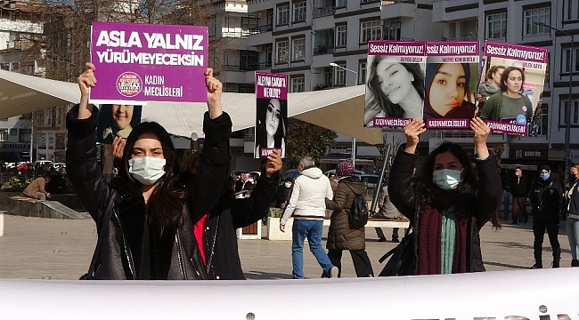 Kadın cinayetlerine tepki gösterdiler