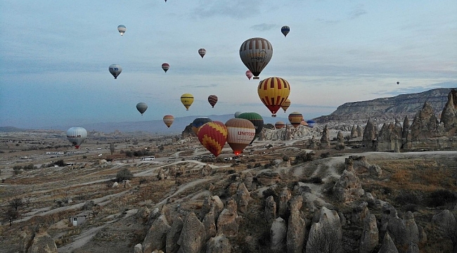 Kapadokya'da balon turları iptal edildi