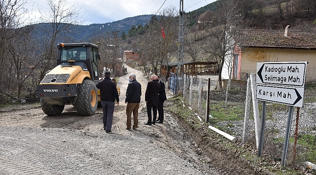 Karabük'te köy yollarında bakım-onarım çalışmaları