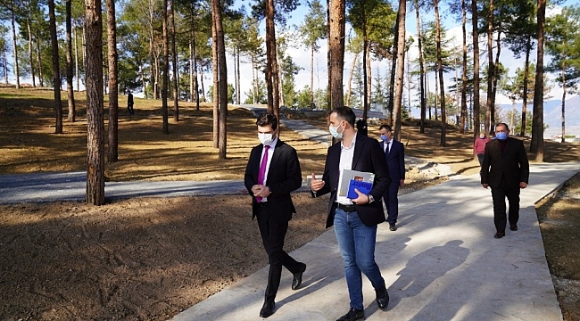 Karagöl, Çamlık Koru Park'ta incelemelerde bulundu