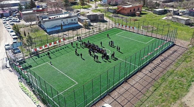 Karaköprü kırsalında spor yatırımı