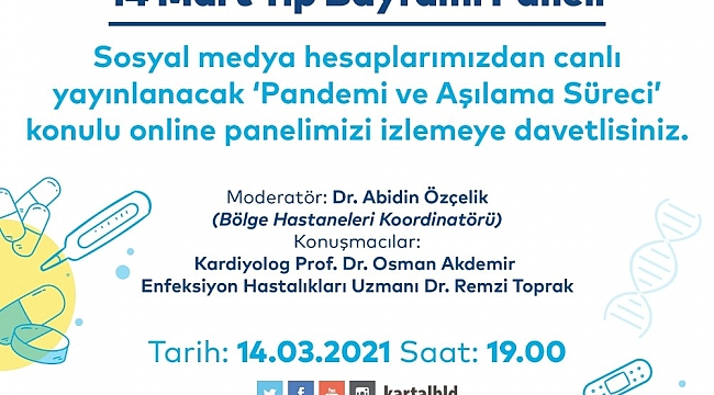 Kartal Belediyesi'nden 14 Mart Tıp Bayramı Paneli