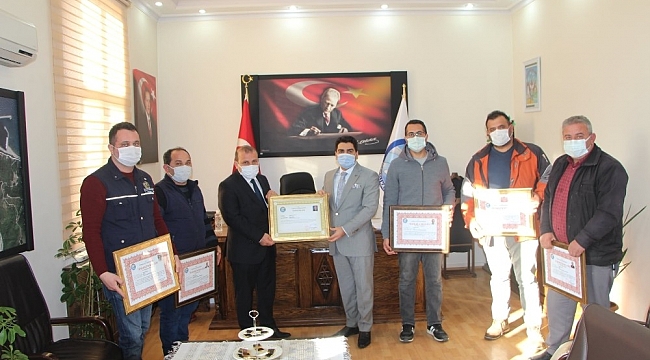 Kaymakam Kini'den teşekkür ve başarı belgesi