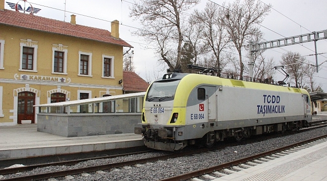 Konya-Karaman Yüksek Hızlı Tren Hattında test sürüşleri devam ediyor