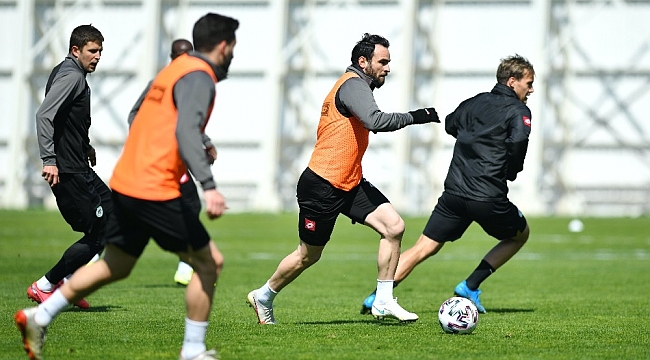 Konyaspor, Alanyaspor maçı hazırlıklarını sürdürdü