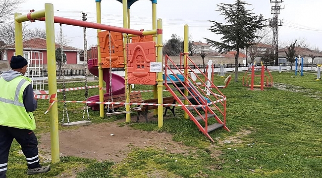 Köy karantinaya alındı, oyun parkları ve spor alanları kapatıldı
