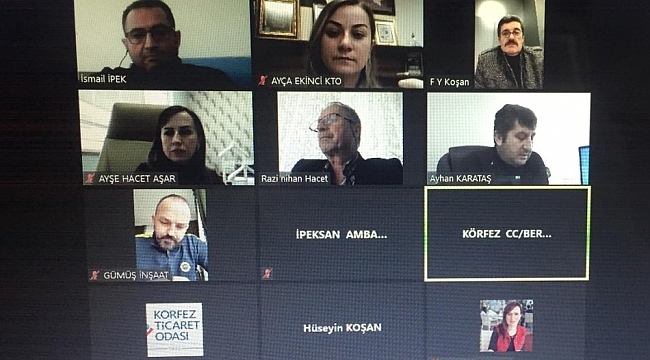 KTO'da toplantılar telekonferans ile devam ediyor
