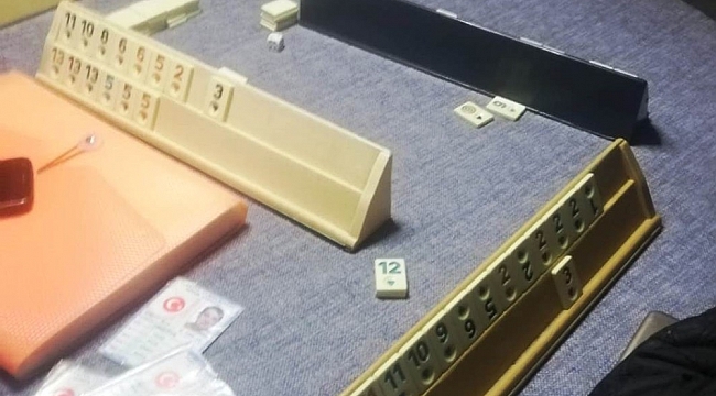 Kütahya'da okey oynayan 15 kişiye 47 bin 250 lira para cezası