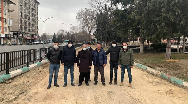 Kütahya'daki yan yol çalışması trafiği rahatlatacak