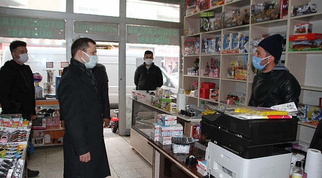 Malazgirt'te korona virüs tedbirleri denetimi