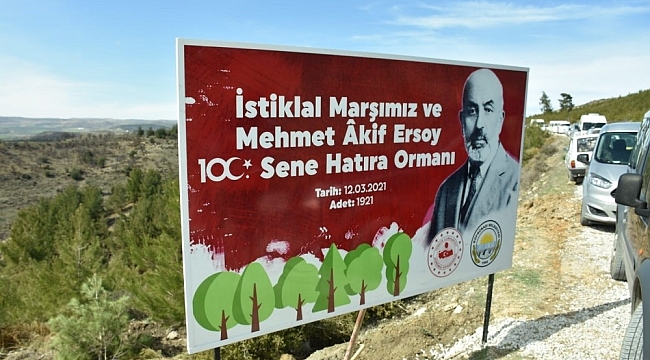 Manisa'da 1921 adet fidan dikildi