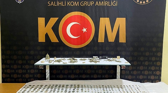 Manisa'da Roma ve Bizans dönemine ait tarihi eserler ele geçirildi