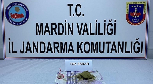 Mardin'de durdurulan araçta esrar ele geçirildi
