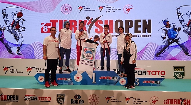 Melikgazi Belediyesi'nin yıldız sporcuları Uluslararası Turkish Open'de parladı