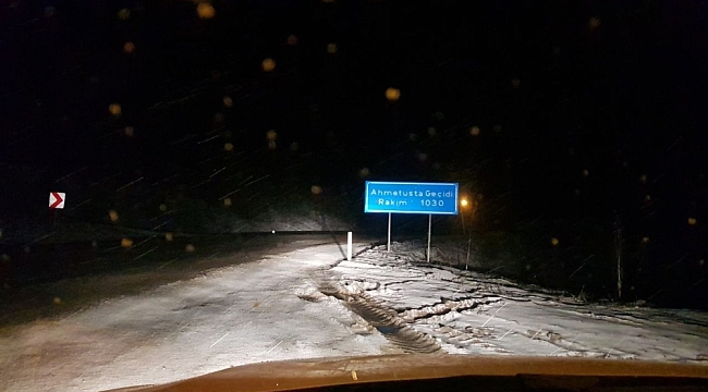 Meteoroloji uyarmıştı, kar yağışı Karabük'te başladı