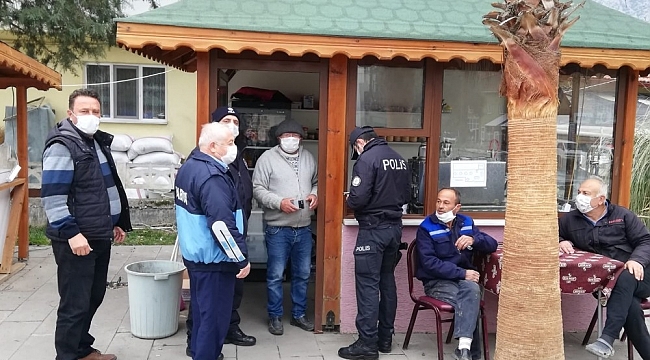 Mihalgazi'de Korona virüs denetimi