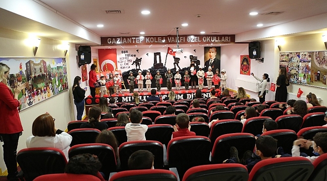 Minik GKV'liler Çanakkale oratoryosunu canlandırdı