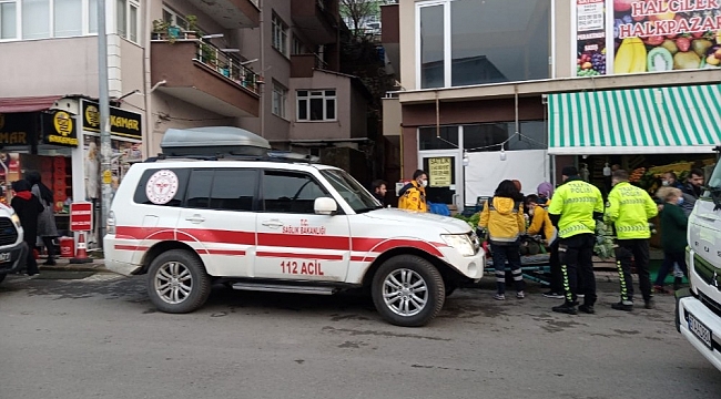 Motosiklet ile otomobil çarpıştı: 1 yaralı