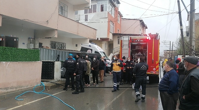 Mutfaktaki ocak yangına sebep oldu