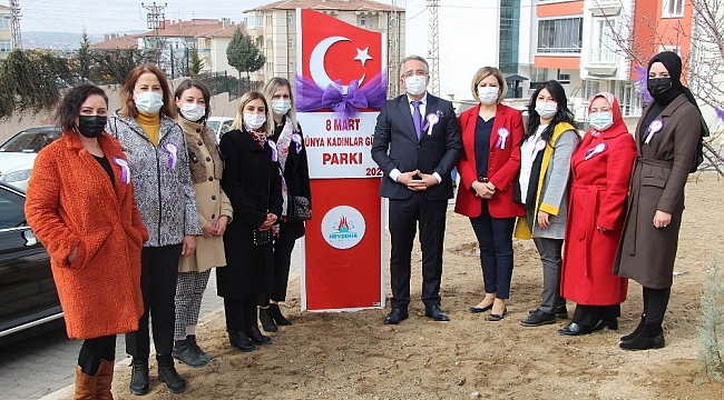 Nevşehir'de 8 Mart Dünya Kadınlar Günü parkı açıldı